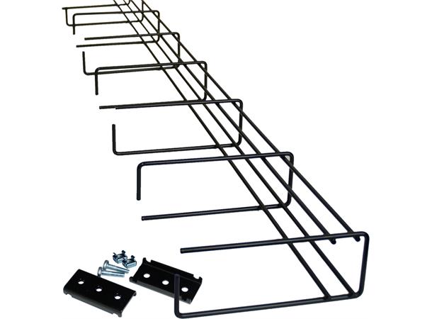 ECS kabelrangerare till  ALC2000 svart 1800mm vertikal (2xbeslag,skruv,korgm.) 